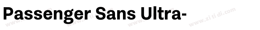 Passenger Sans Ultra字体转换